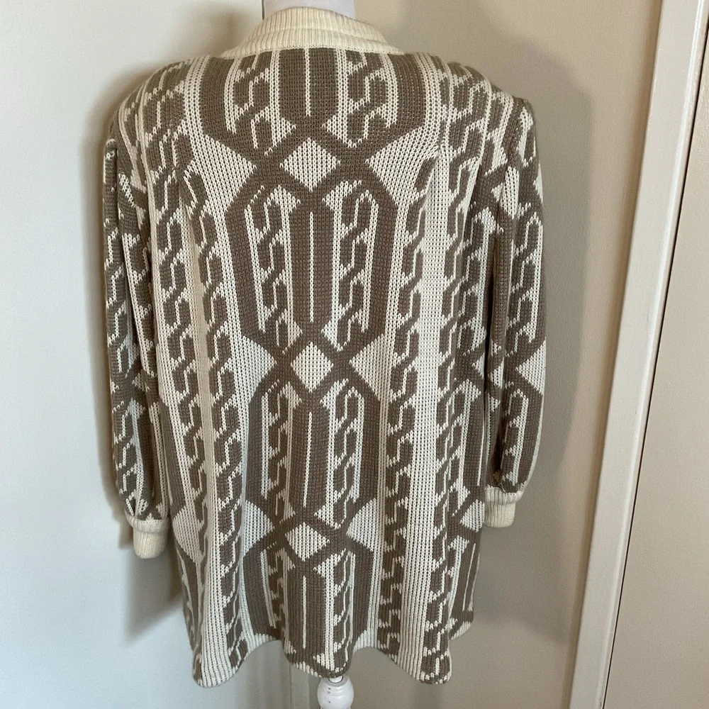 Vintage Leroy Knitwear Mohair Wool Blend Sweater Medium Oversized Fuzzy Knit - Picture 5 of 5